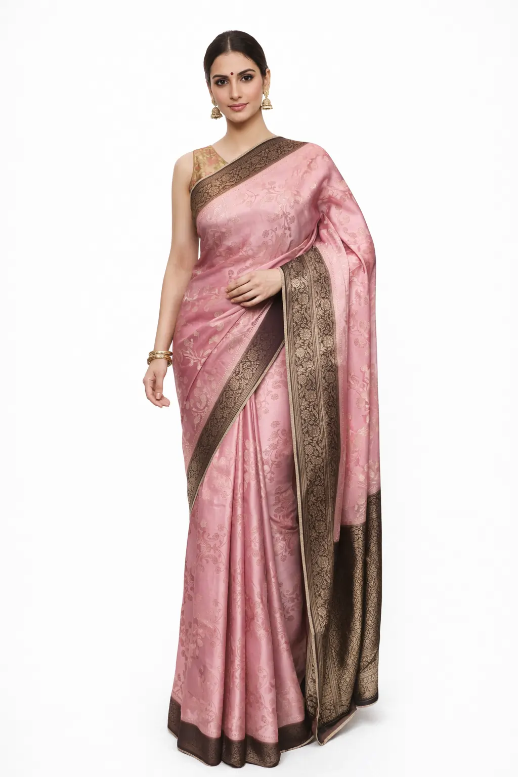 Banarasi Satan Silk Saree Banarasi saatan silk saree - Image 1