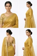 Gold Tissue Silk Saree - Image 2