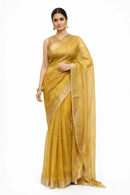 Gold Tissue Silk Saree